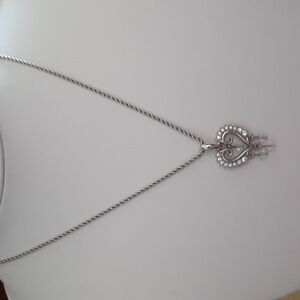 Authentic Swarovski Crystal Swan Stamped Necklace MM97